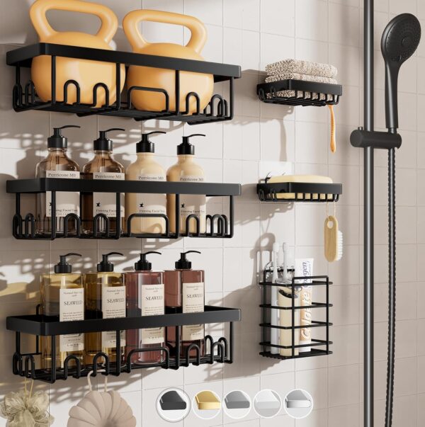 Adhesive  Bath Shelves
